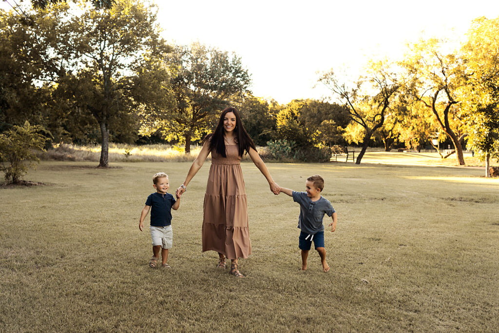 Golden hour family portraits